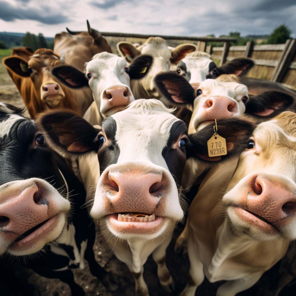 cows in farm